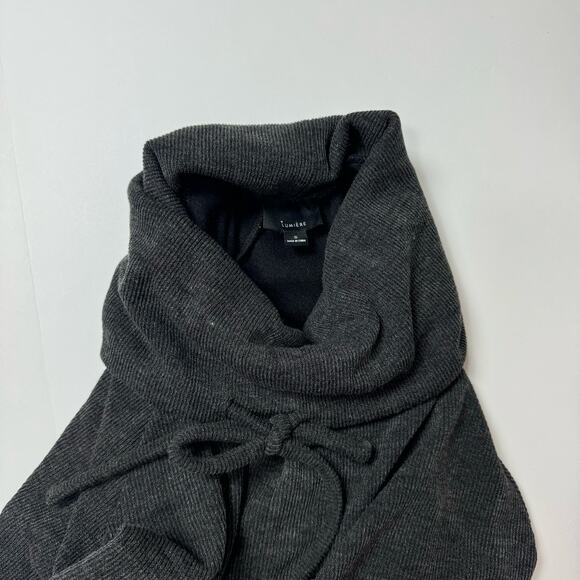 Lumiere Cowl Neck Long Sleeve Two Pocket Pullover Sweater Size Small NWT - Picture 5 of 5